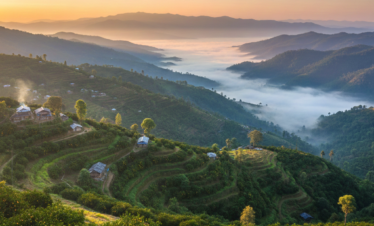 Panoramic view of Jampui Hills