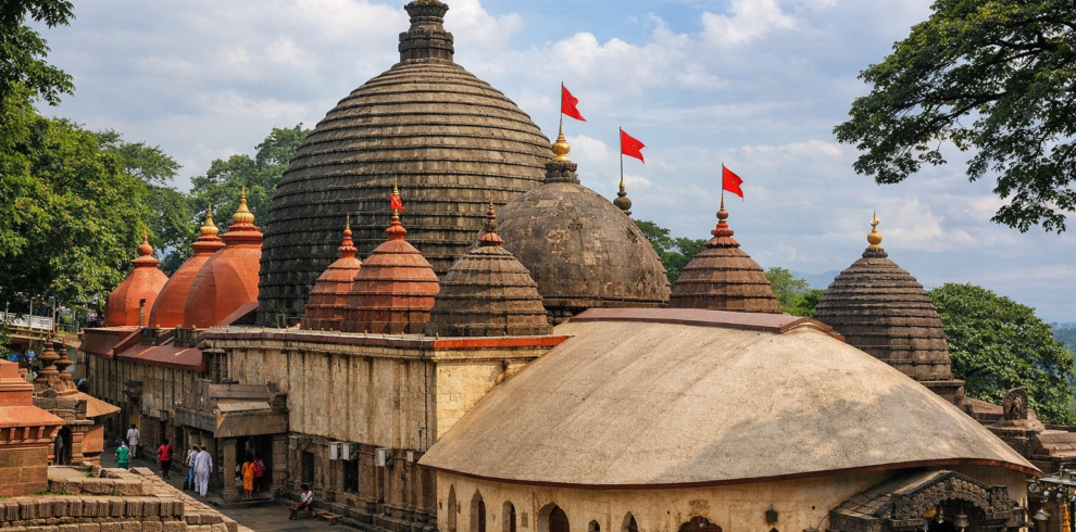 Kamakhya Temple amidst lush greenery