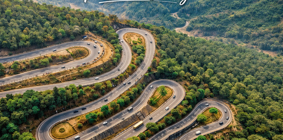 Patratu Valley's scenic winding road